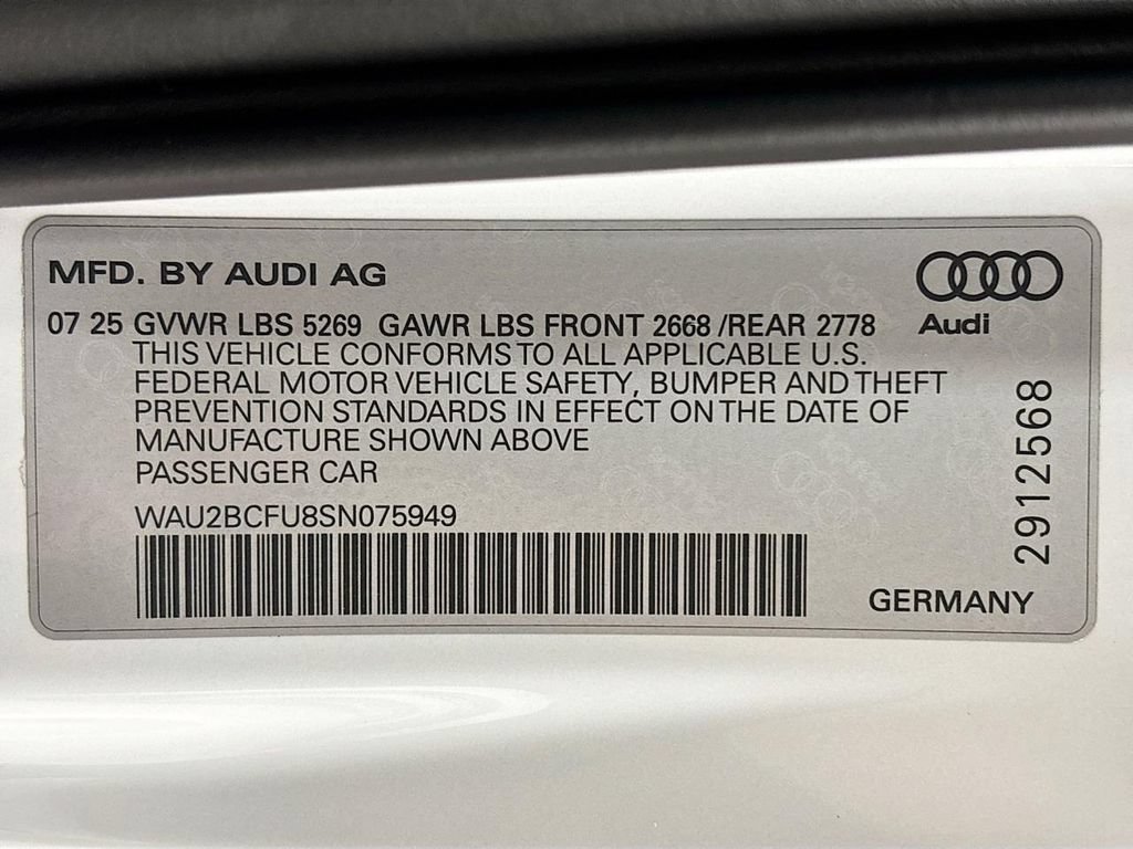 Used 2025 Audi A5 2.0T Premium Plus w/ Premium Plus AWD/4WD image 24