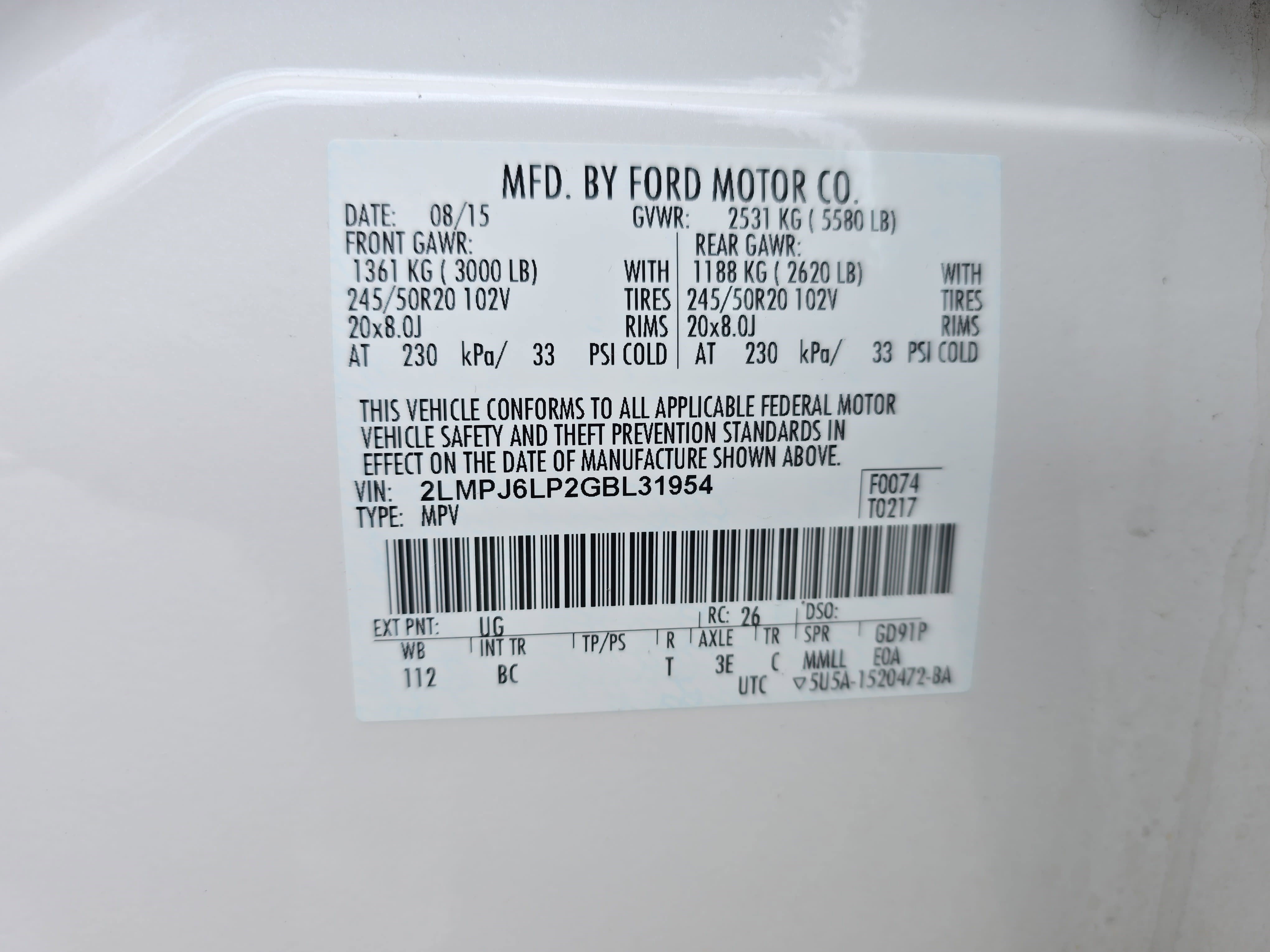 Used 2016 Lincoln MKX Reserve w/ Driver Assistance Package image 34