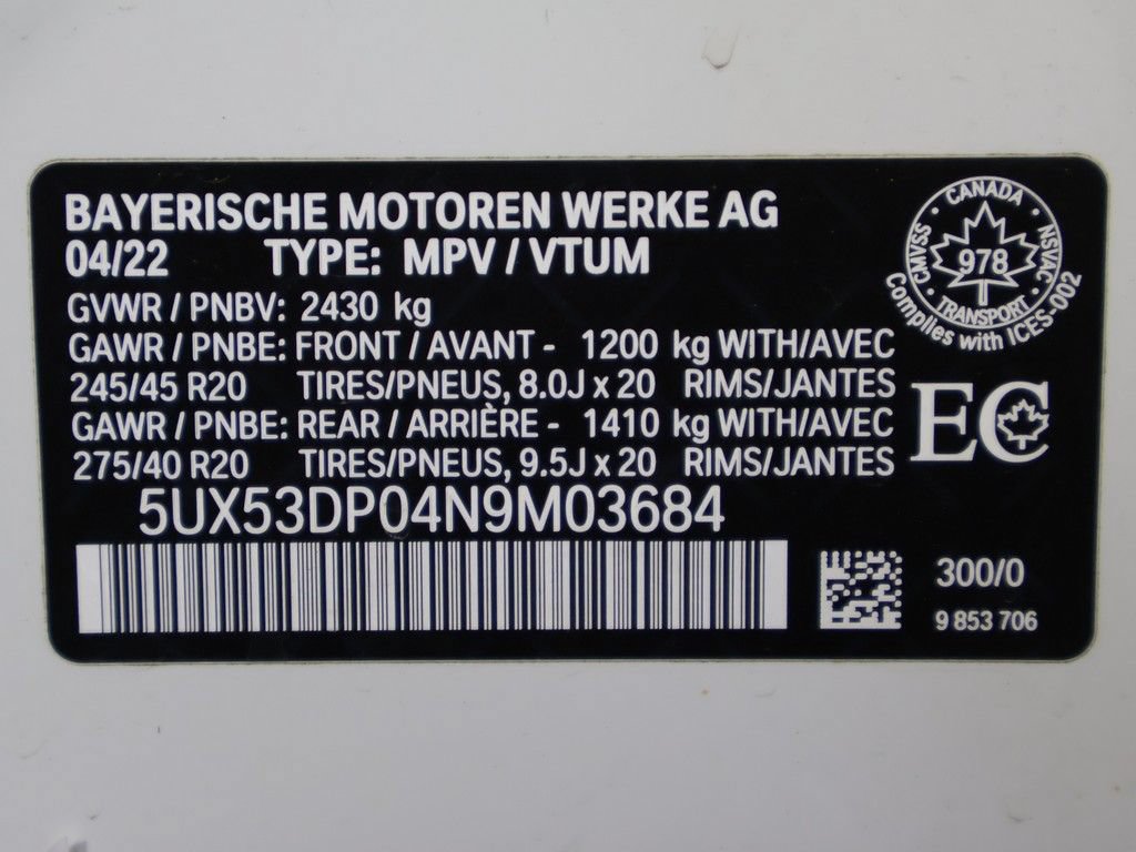 Used 2022 BMW X3 xDrive30i AWD/4WD image 48