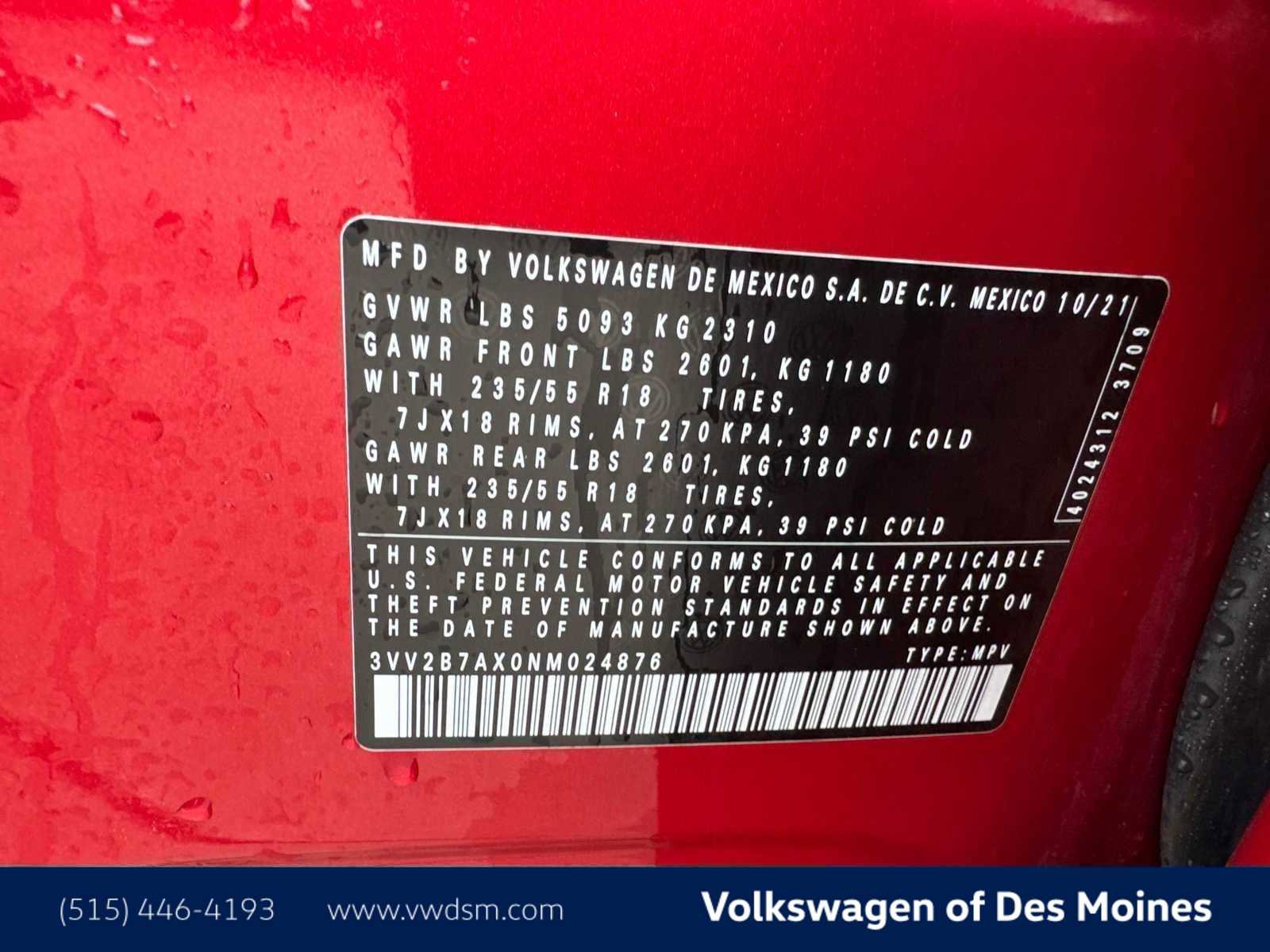 Used 2022 Volkswagen Tiguan SE w/ Panoramic Sunroof Package image 21