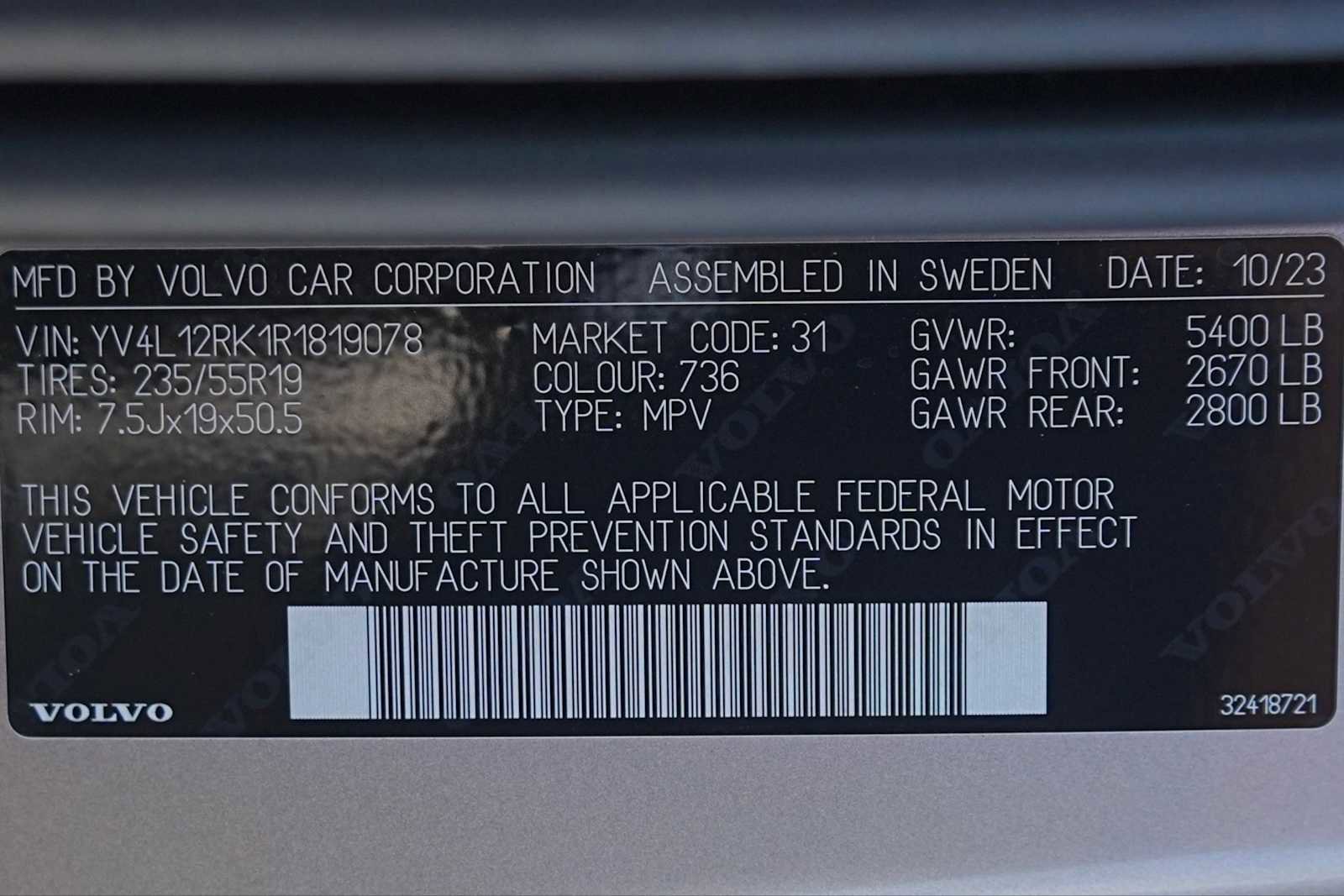 Used 2024 Volvo XC60 B5 Core w/ Protection Package Premier image 30