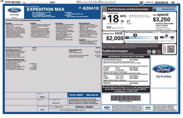 Used 2018 Ford Expedition Max XLT w/ Equipment Group 202A AWD/4WD image 33