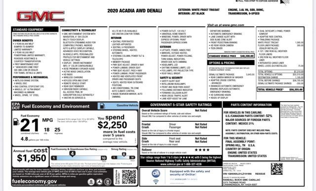 Used 2020 GMC Acadia Denali w/ Denali Ultimate Package image 27