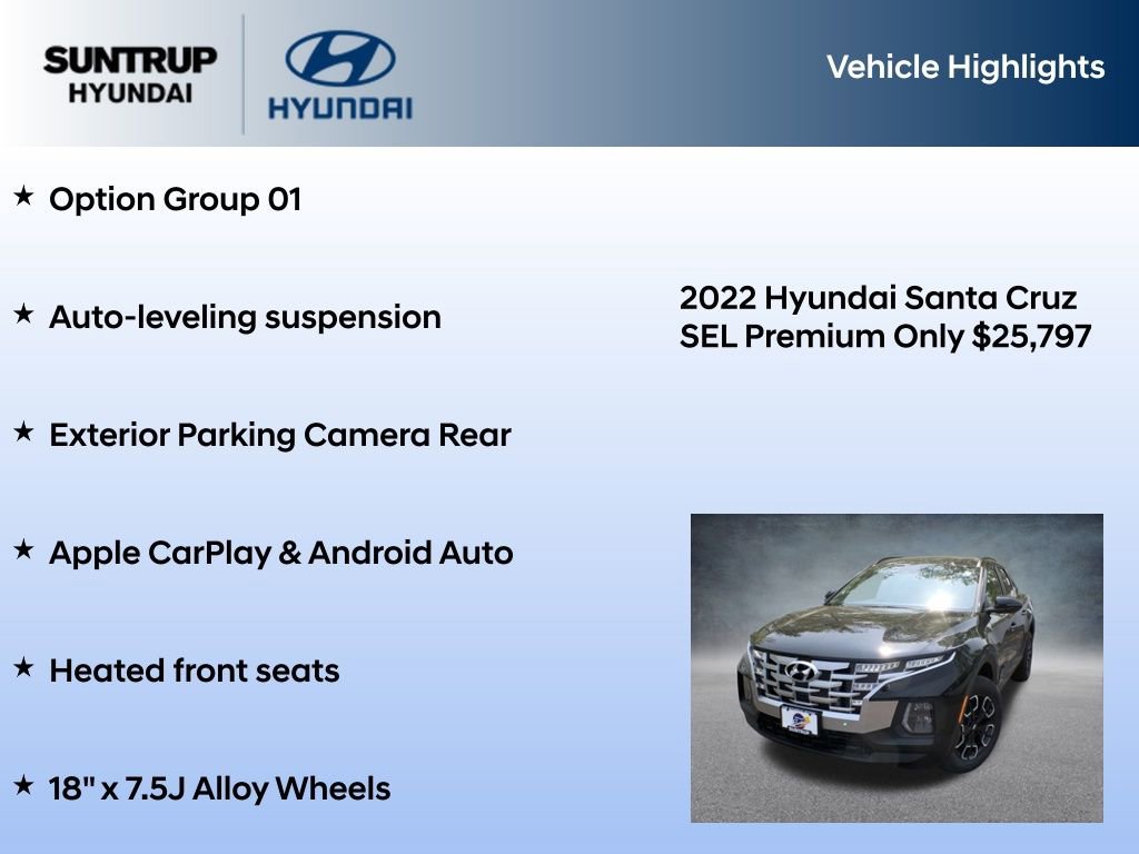 Certified 2022 Hyundai Santa Cruz SEL Premium image 8