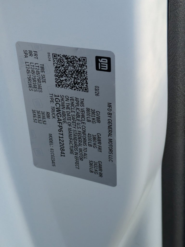 New 2026 Chevrolet Express 2500 RWD image 29