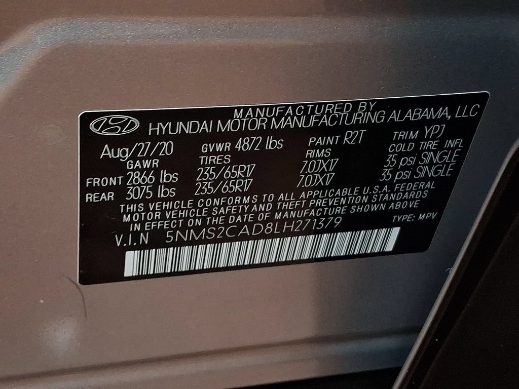 Used 2020 Hyundai Santa Fe SE AWD/4WD image 26