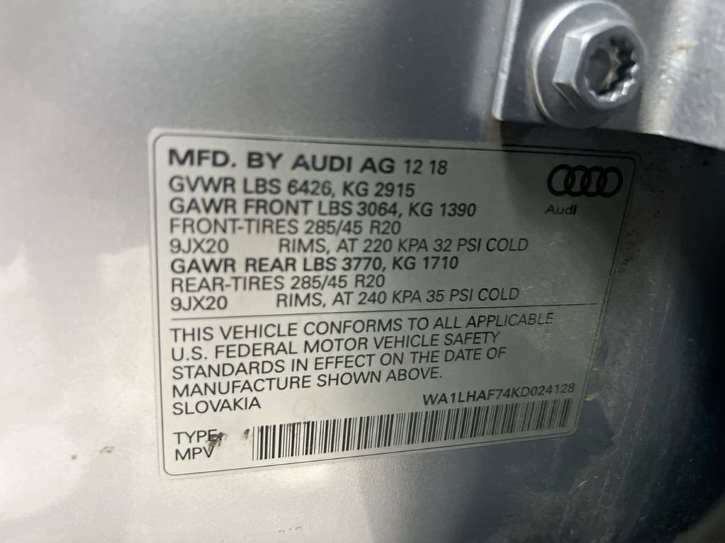 Used 2019 Audi Q7 2.0T Premium Plus w/ Premium Plus Package AWD/4WD image 28