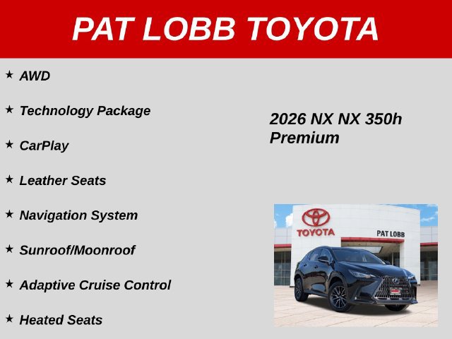Used 2026 Lexus NX 350h AWD w/ Premium Package image 39