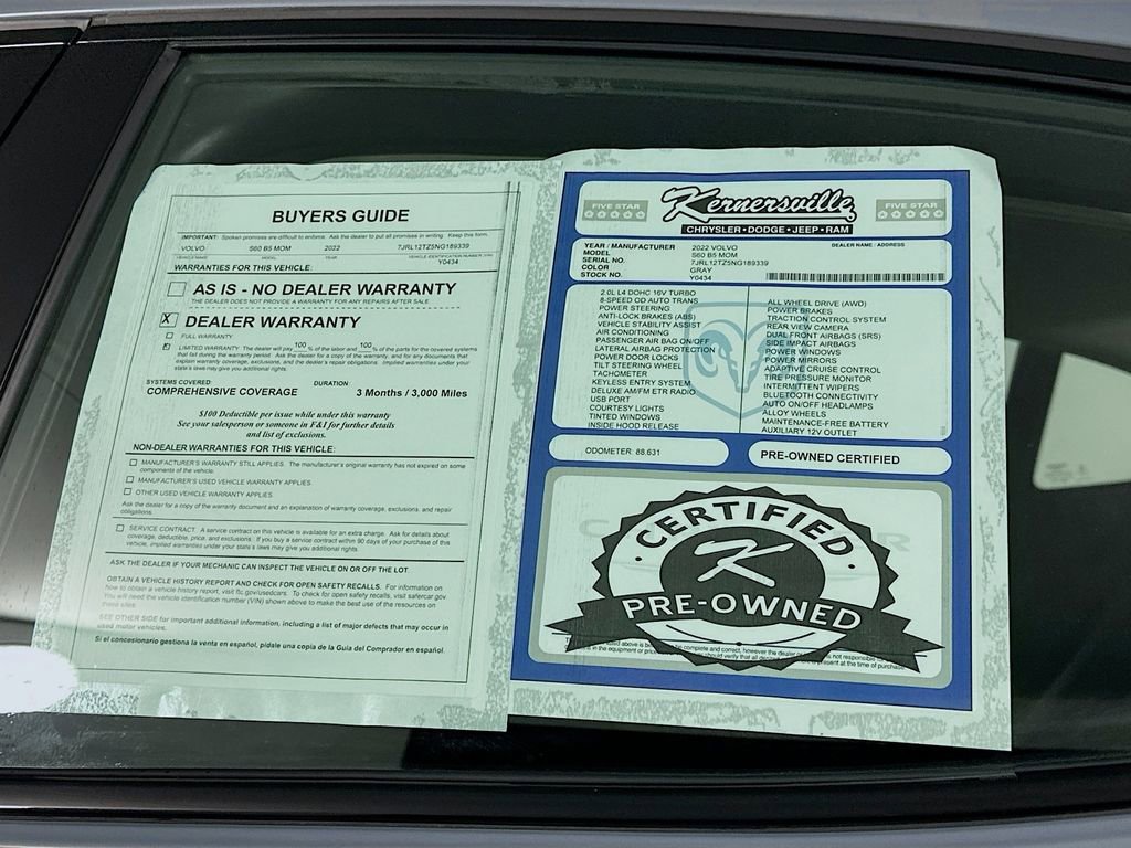 Used 2022 Volvo S60 B5 Momentum image 36