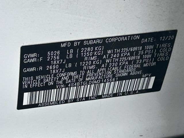 Used 2021 Subaru Outback Onyx Edition XT AWD/4WD image 38