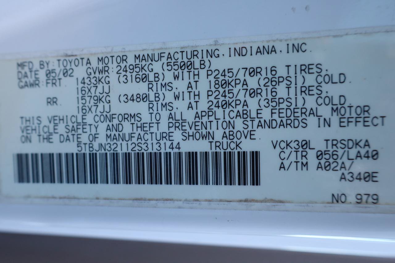 Used 2002 Toyota Tundra 2WD Regular Cab image 12