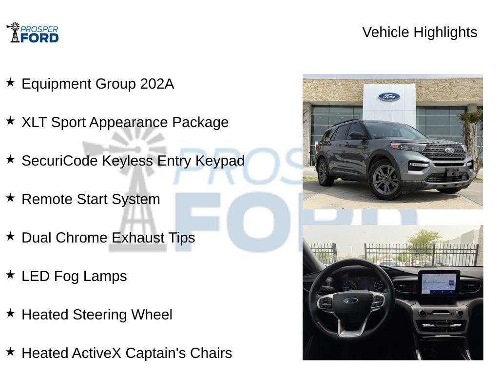 Used 2024 Ford Explorer XLT w/ Equipment Group 202A RWD image 5
