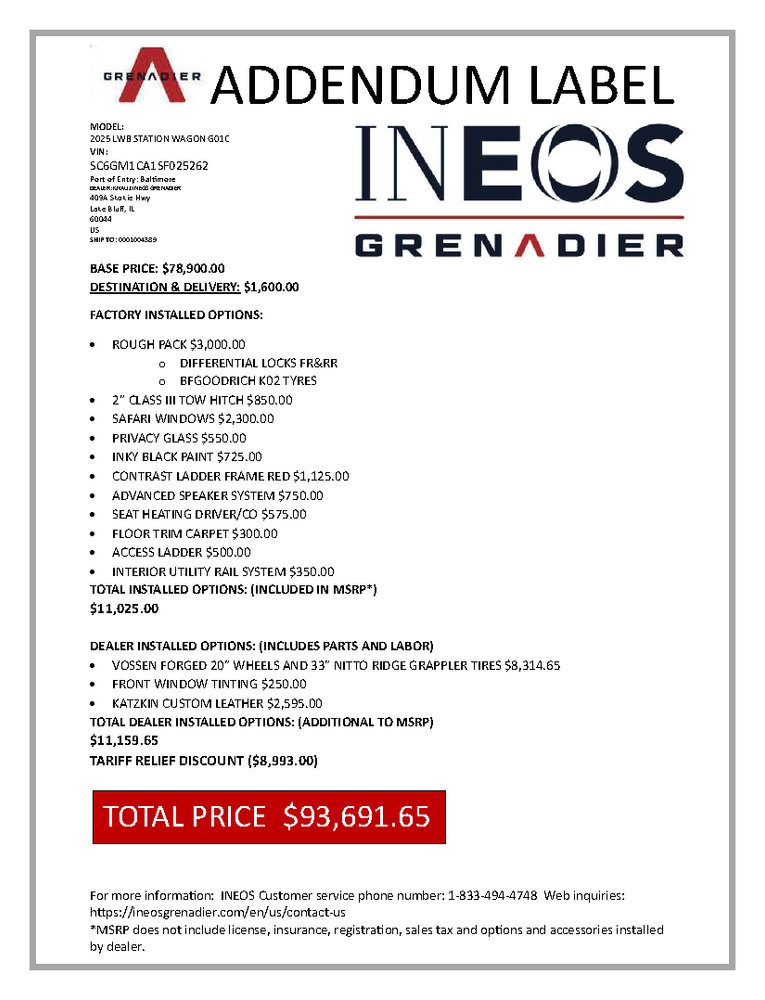 New 2025 INEOS Grenadier Station Wagon AWD/4WD image 2