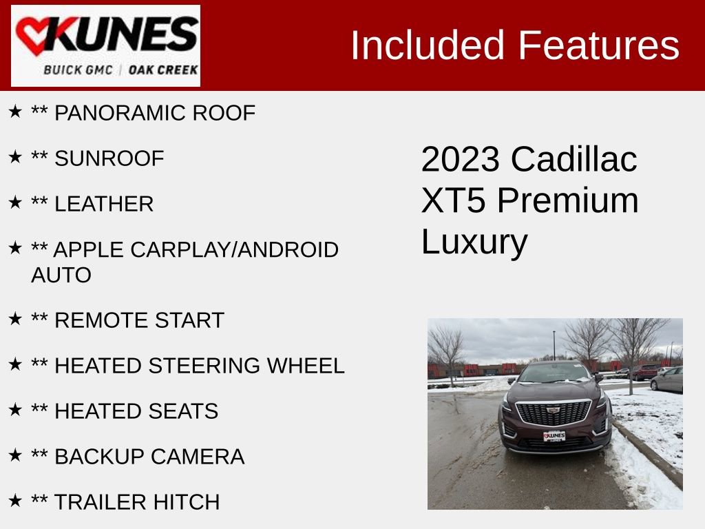 Used 2023 Cadillac XT5 Premium Luxury image 2