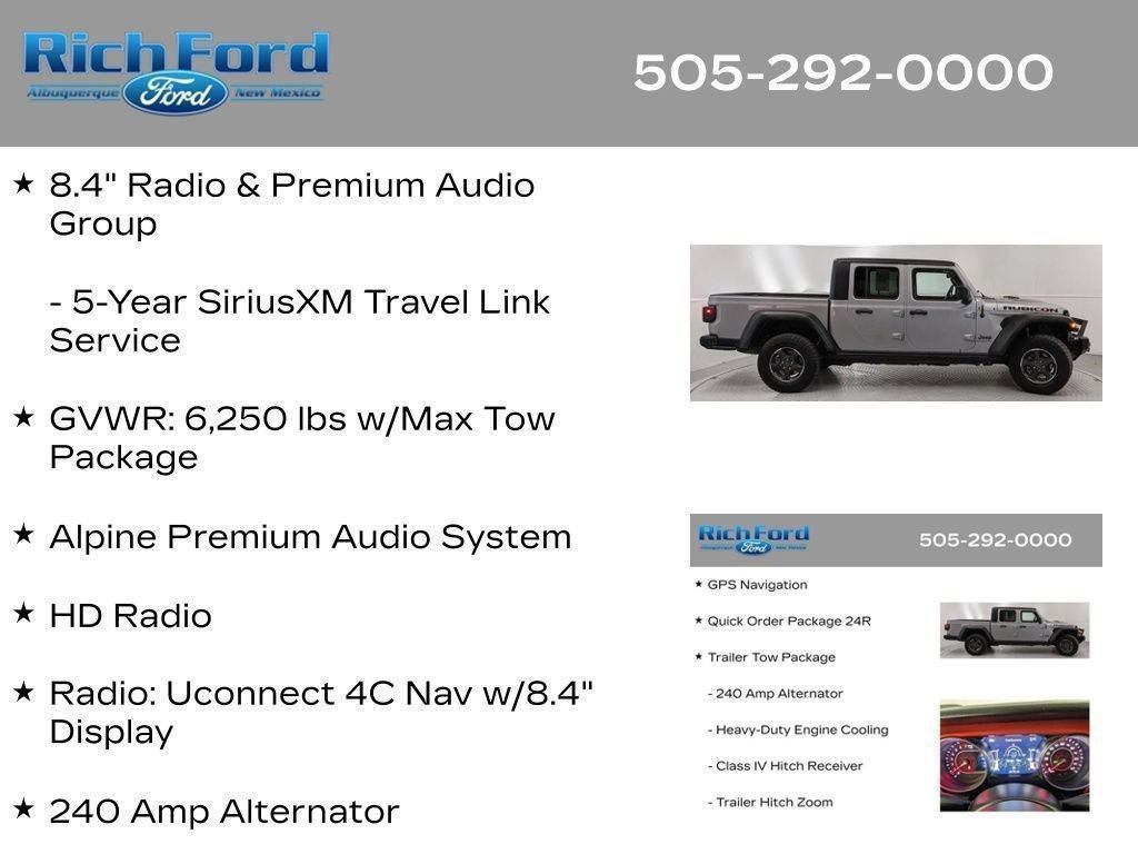 Used 2021 Jeep Gladiator Rubicon AWD/4WD image 69
