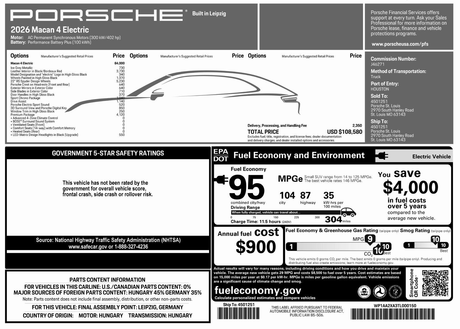 New 2026 Porsche Macan 4 Electric image 53