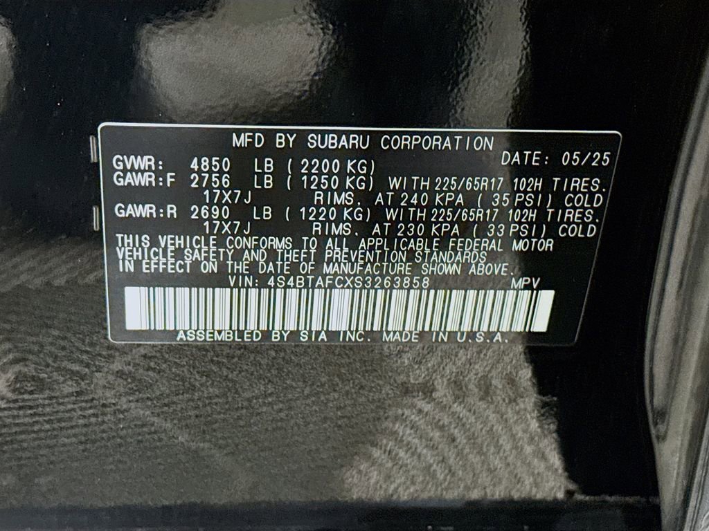 Certified 2025 Subaru Outback Premium w/ Popular Package #1 image 37