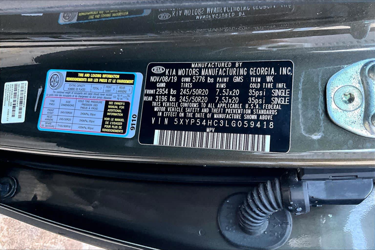 Used 2020 Kia Telluride SX w/ Towing Package FWD image 35