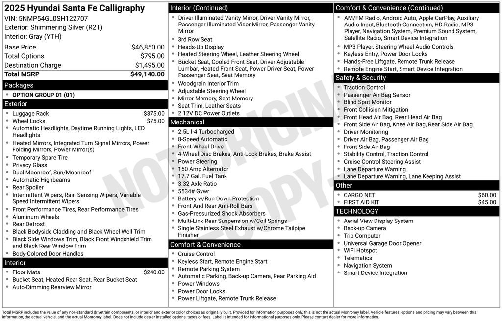 Used 2025 Hyundai Santa Fe Calligraphy image 27
