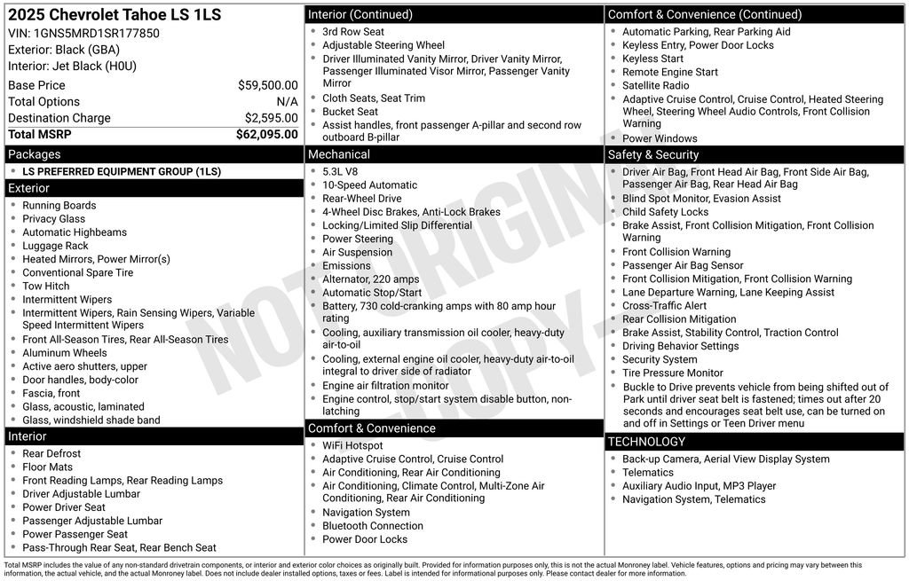 Used 2025 Chevrolet Tahoe LS image 6