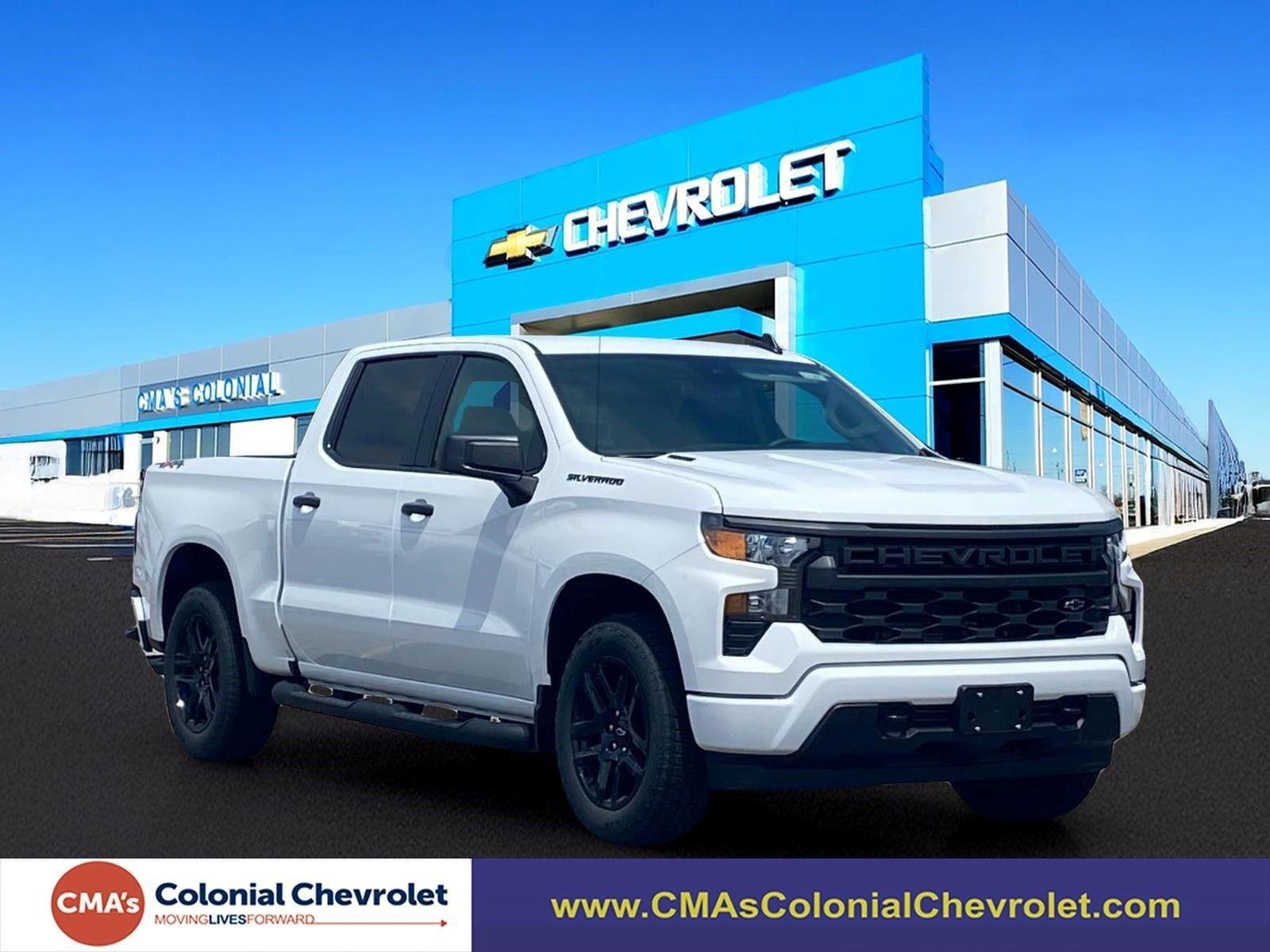 New 2026 Chevrolet Silverado 1500 Custom w/ Turbomax Blackout Package AWD/4WD image 1