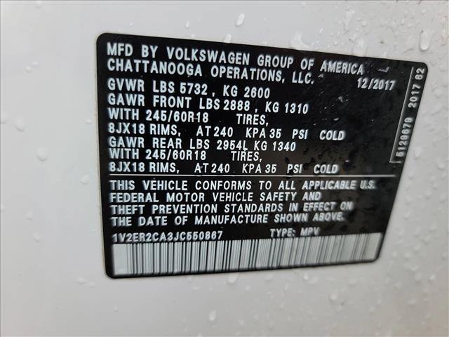 Used 2018 Volkswagen Atlas SEL FWD image 21
