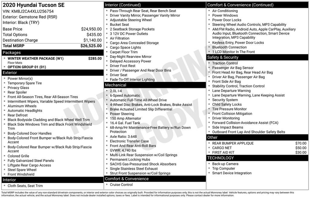 Used 2020 Hyundai Tucson SE w/ Winter Weather Package image 41