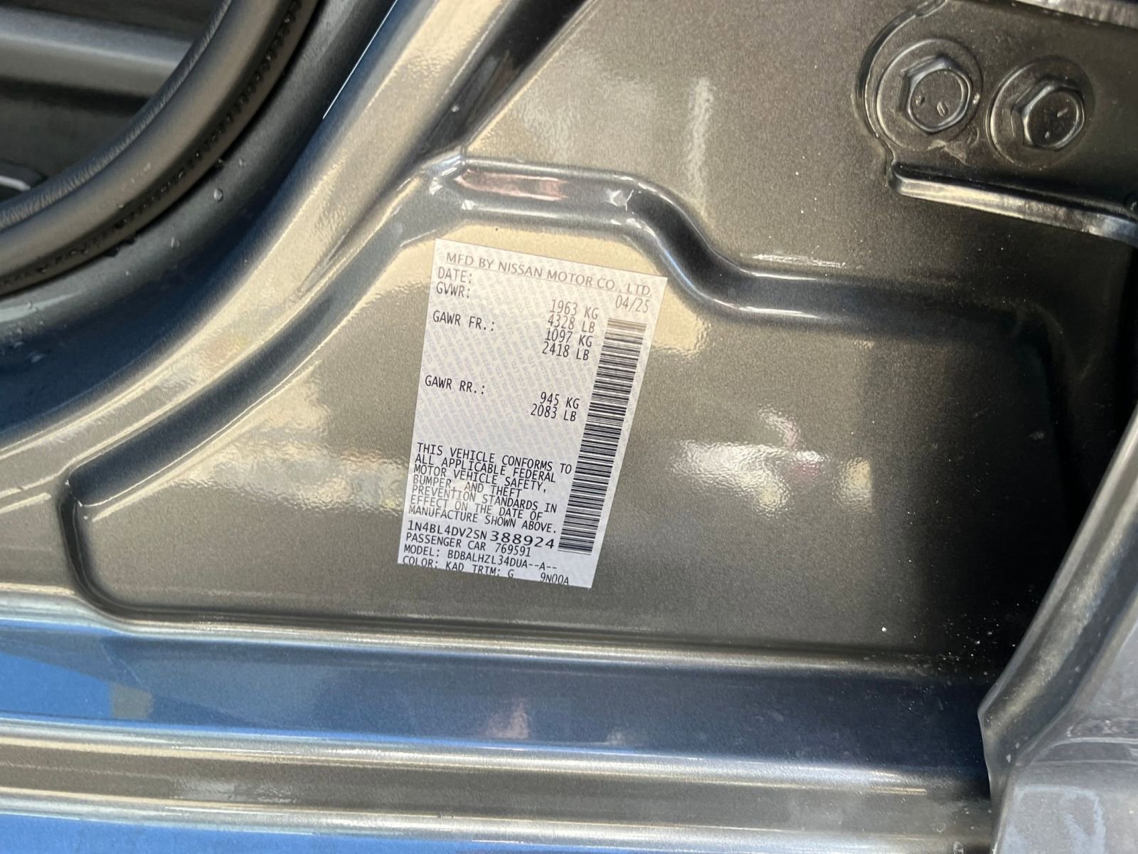 Used 2025 Nissan Altima 2.5 SV image 28