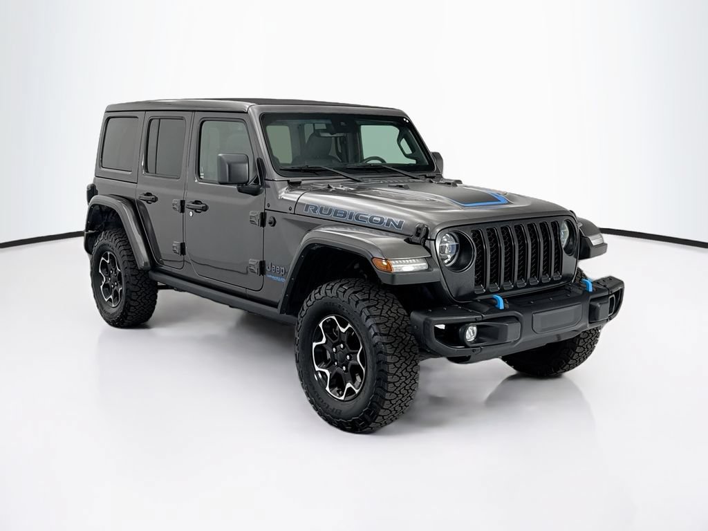 Used 2021 Jeep Wrangler Unlimited Rubicon 4xe w/ Steel Bumper Group AWD/4WD image 3
