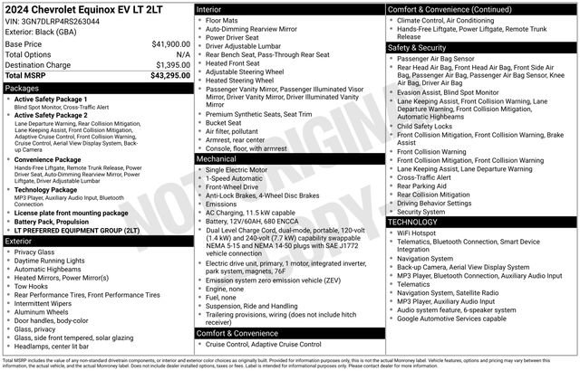 Certified 2024 Chevrolet Equinox EV LT FWD image 28