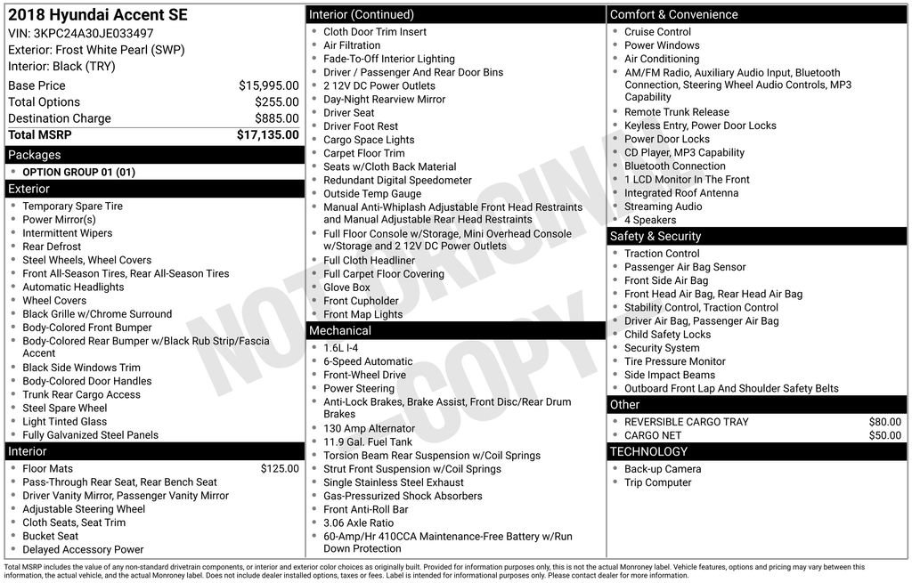 Used 2018 Hyundai Accent SE image 27