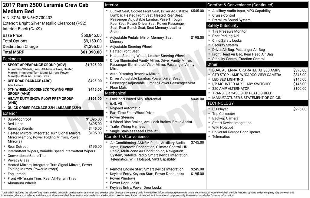 Used 2017 RAM 2500 Laramie w/ Sport Appearance Group image 36