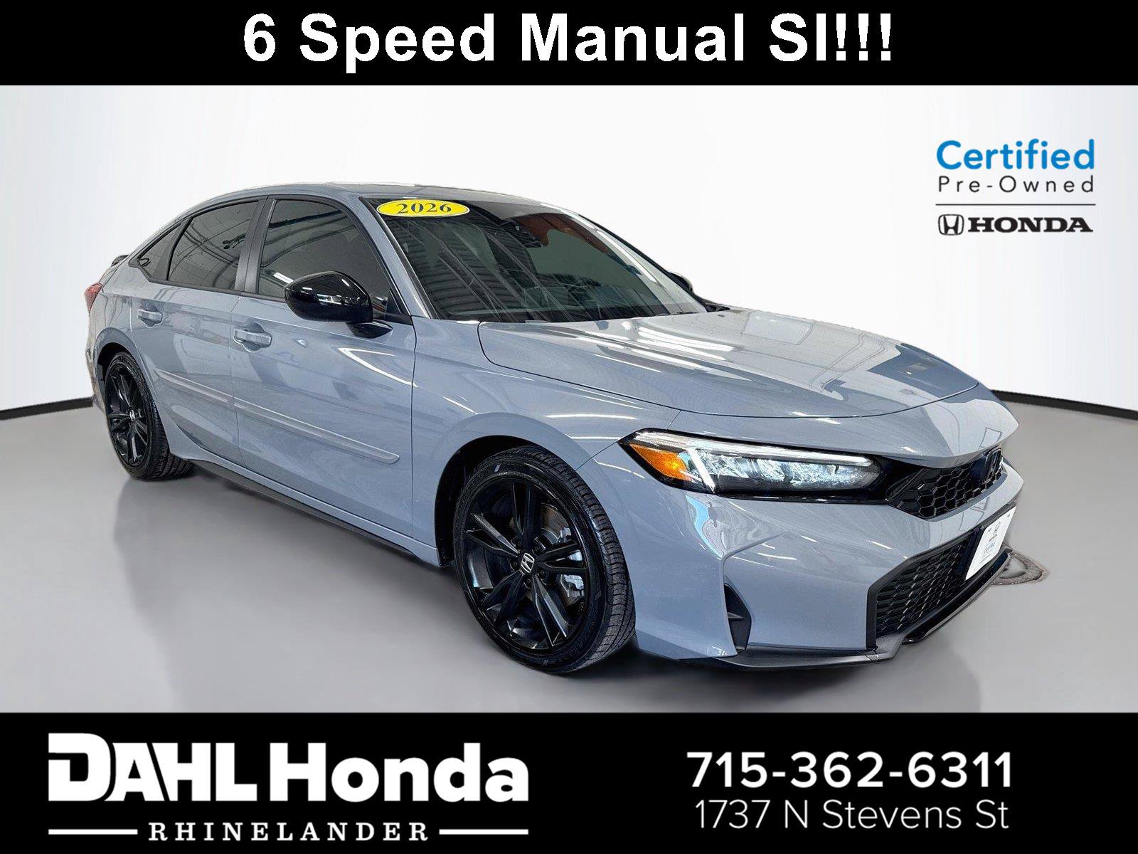 Certified 2026 Honda Civic Si