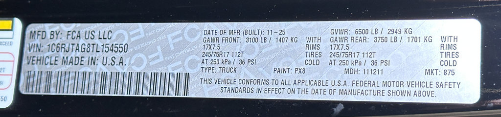 New 2026 Jeep Gladiator Sport AWD/4WD image 43