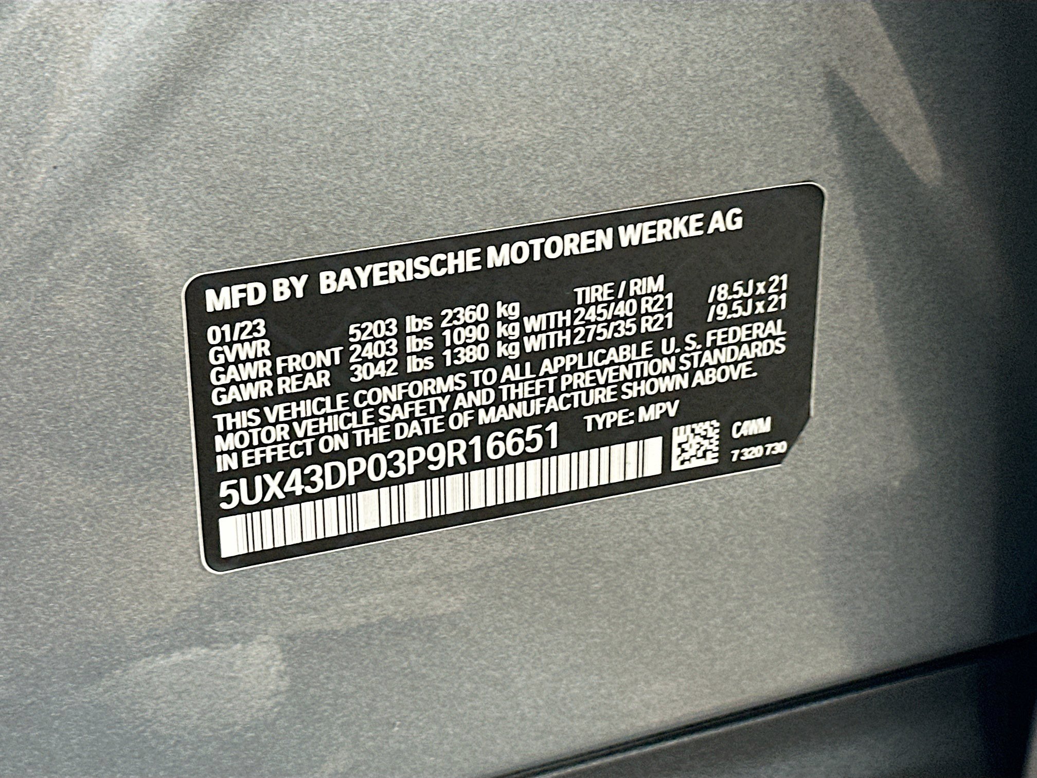 Certified 2023 BMW X3 sDrive30i w/ Convenience Package RWD image 34