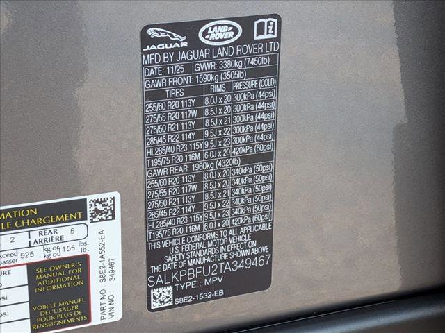 New 2026 Land Rover Range Rover Long Wheelbase SE image 20