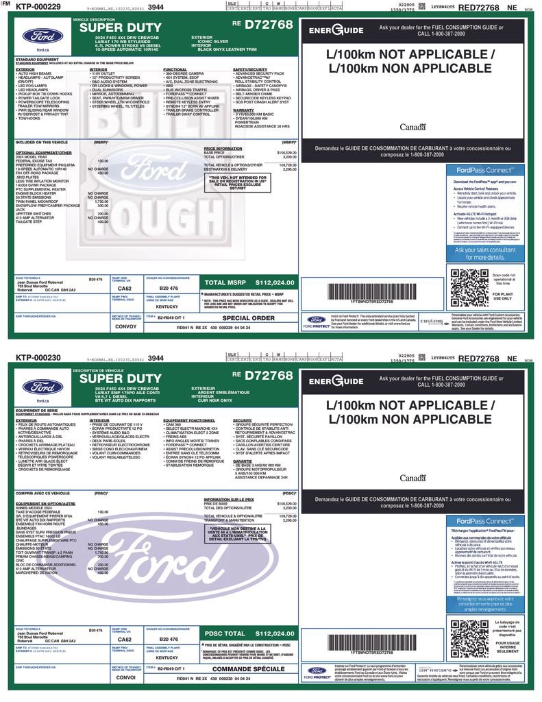 Certified 2024 Ford F450 Lariat w/ FX4 Off-Road Package AWD/4WD image 37