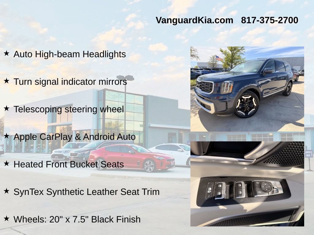 Certified 2024 Kia Telluride S w/ S Sunroof Package image 12
