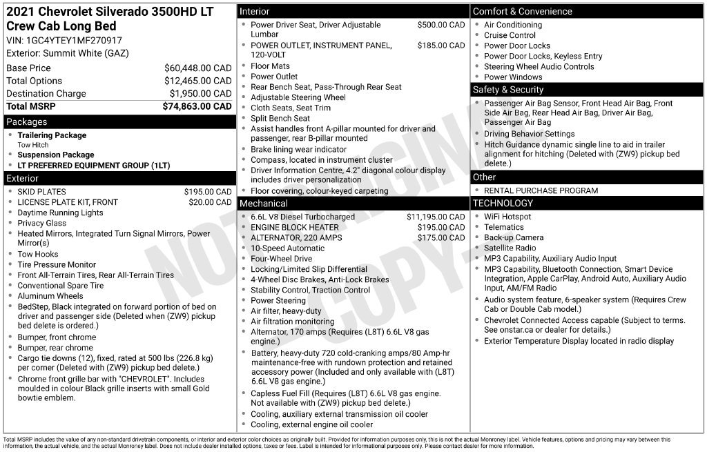Used 2021 Chevrolet Silverado 3500 LT AWD/4WD image 2