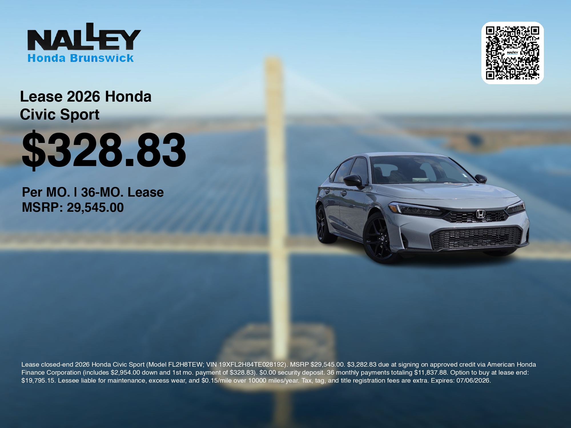 New 2026 Honda Civic Sport image 3