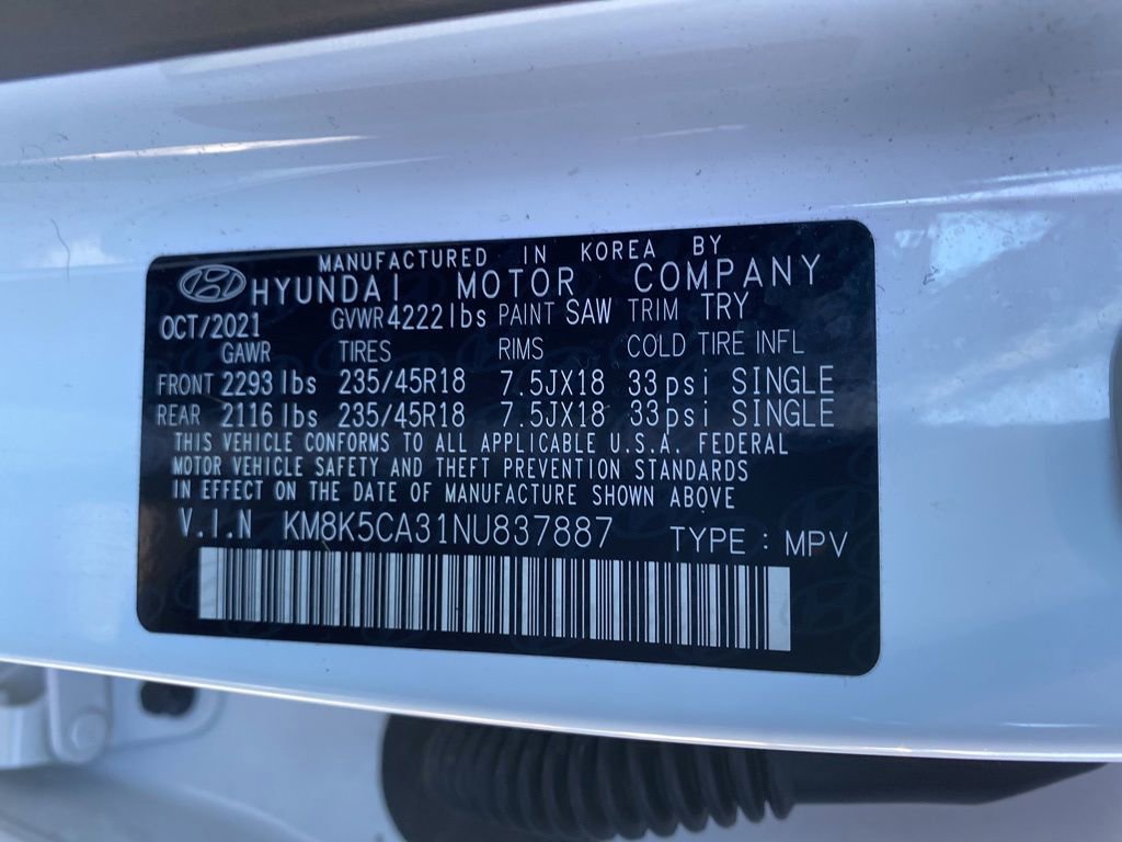 Certified 2022 Hyundai Kona Limited image 25