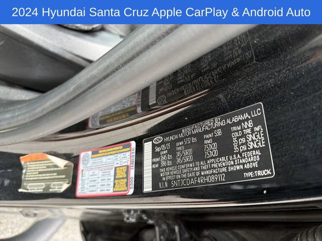 Used 2024 Hyundai Santa Cruz Night AWD/4WD image 31