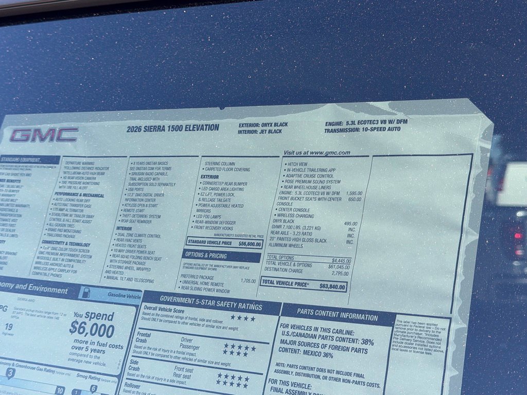 New 2026 GMC Sierra 1500 Elevation w/ Preferred Package AWD/4WD image 11