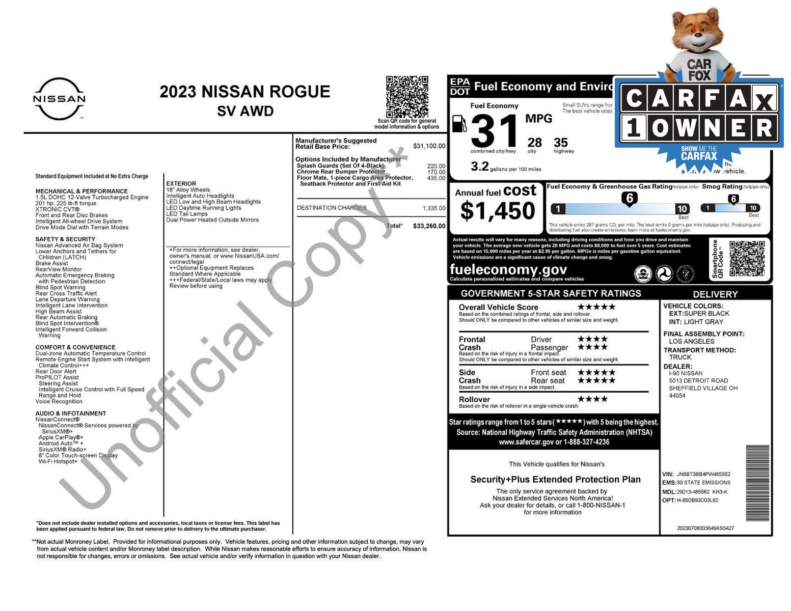 Certified 2023 Nissan Rogue SV AWD/4WD image 3
