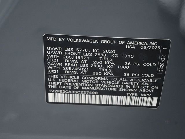 New 2025 Volkswagen Atlas Cross Sport SEL Premium R-Line image 33