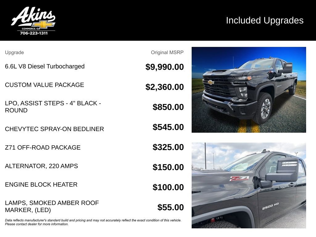 Used 2025 Chevrolet Silverado 2500 Custom w/ Custom Value Package image 5