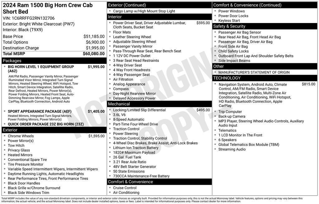 Used 2024 RAM 1500 Big Horn AWD/4WD image 37