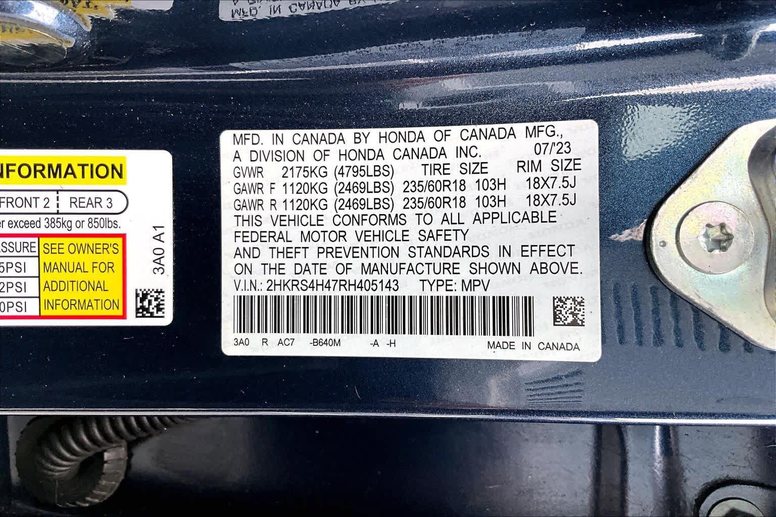 Certified 2024 Honda CR-V EX image 35