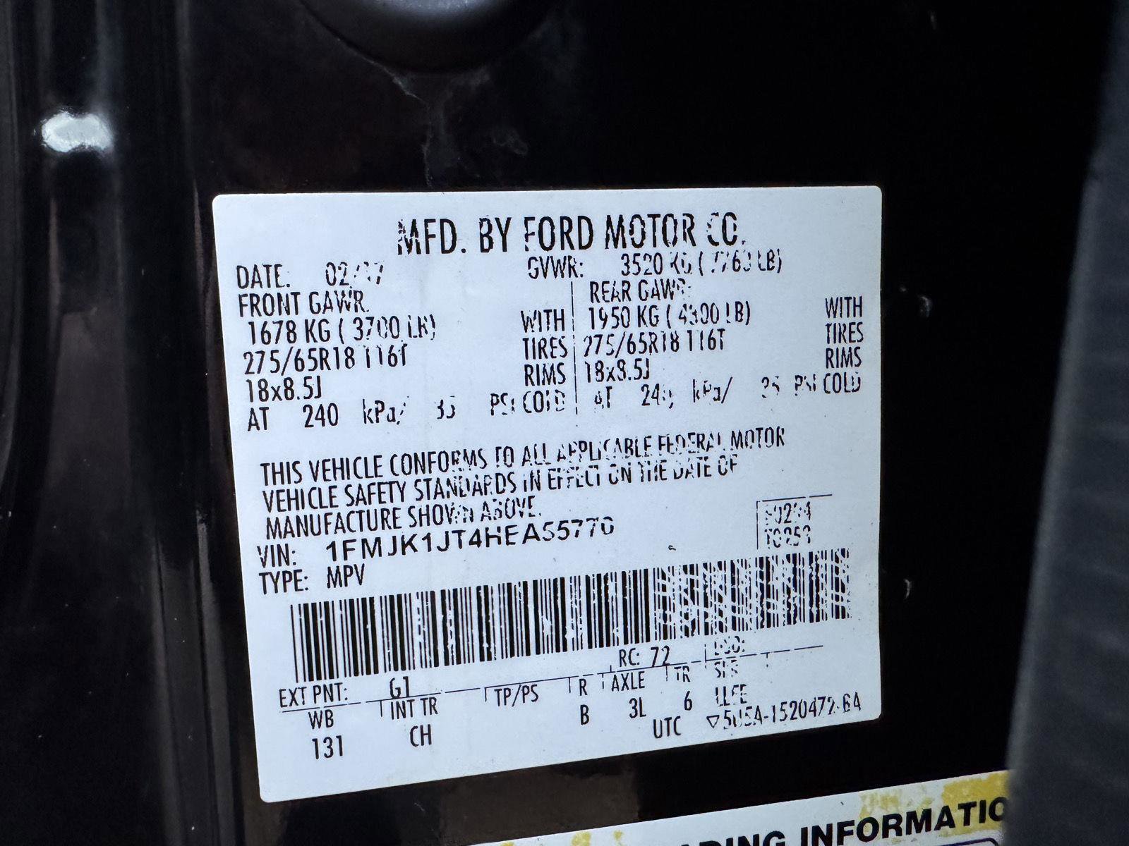 Used 2017 Ford Expedition EL XLT image 42