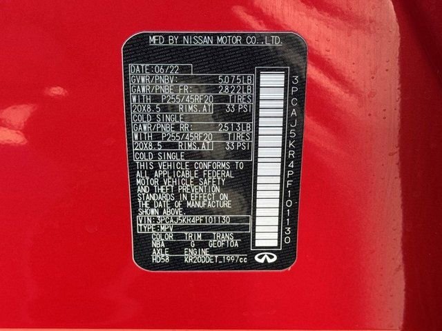 Used 2023 INFINITI QX55 Essential image 31